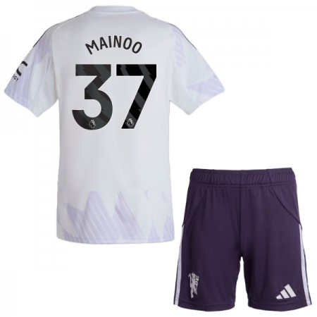 Manchester United Mainoo 37 Venkovní 2025-26 - Dětské Fotbalové Dresy (S/S) Manchester United Mainoo 37 Venkovní 2025-26 - Dětské Fotbalové Dresy (S/S)